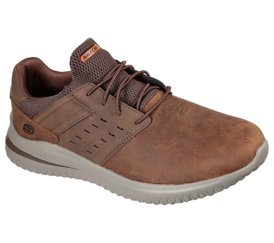 Mens Wide Fit Skechers Street Wear Delson 3.0 210308 Luxury Walking Trainers