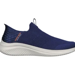 Men's Wide Fit Skechers 232450W Slip-ins Ultra Flex 3.0 Smooth Step Trainers - Navy