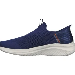 Men's Wide Fit Skechers 232450W Slip-ins Ultra Flex 3.0 Smooth Step Trainers - Navy