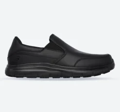 Men's Wide Fit Skechers 77071WEC Bronwood Slip Resistant Trainers