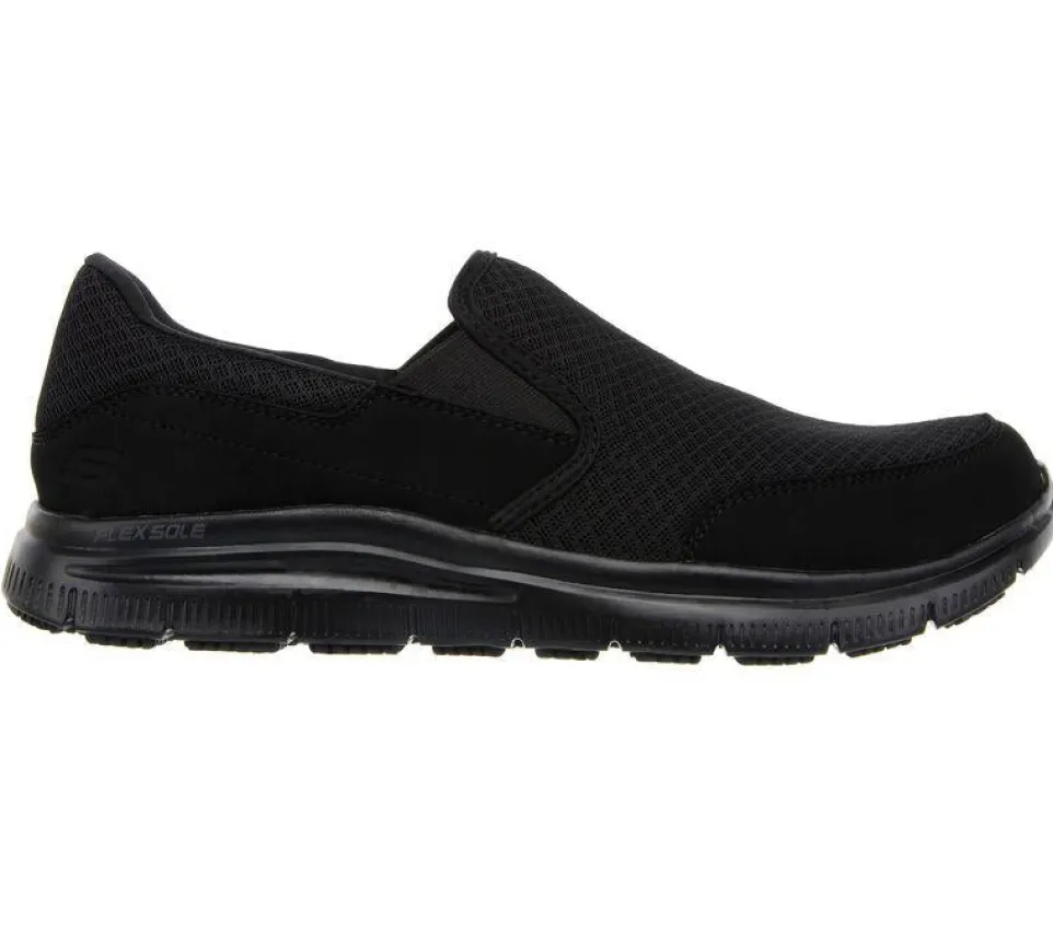 Mens Wide Fit Skechers Work Flex Advantage 77048 McAllen Slip On Walking Trainers