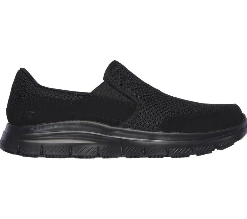 Mens Wide Fit Skechers Work Flex Advantage 77048 McAllen Slip On Walking Trainers