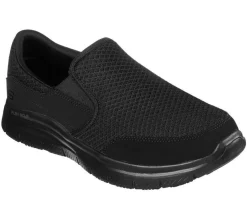 Mens Wide Fit Skechers Work Flex Advantage 77048 McAllen Slip On Walking Trainers