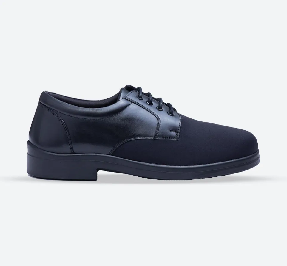Mens Wide Fit Tredd Well Ryan Lace Up Shoes - Black