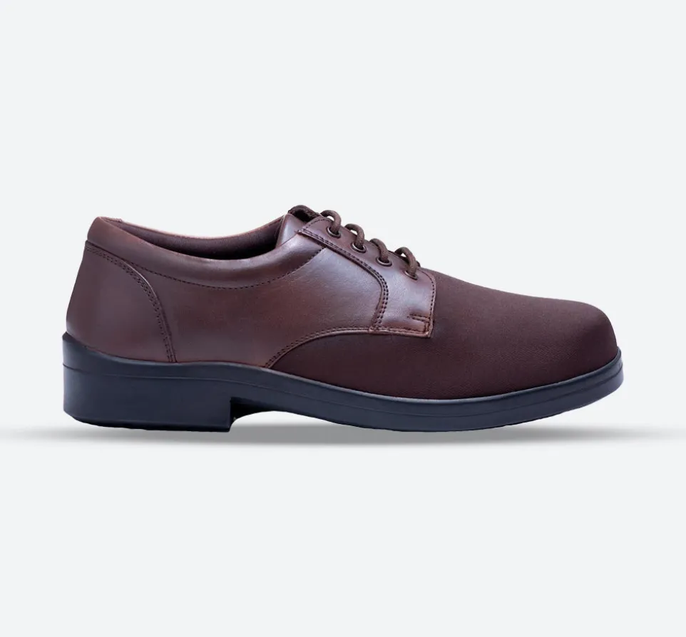 Mens Wide Fit Tredd Well Ryan Lace Up Shoes - Brown