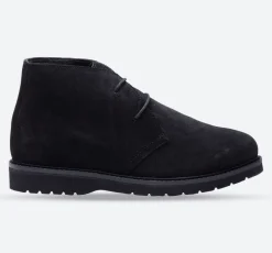 Men's Wide Fit Tredd Well William 22759 Suede Dress Boots - Black