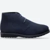 Men's Wide Fit Tredd Well William 22760 Navy Suede Dress Boots