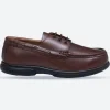 Mens Wide Fit Tredd Well Dean Shoes Brown Boat Shoes