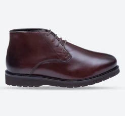 Men's Wide Fit Tredd Well William 22757 Leather Dress Boots - Brown