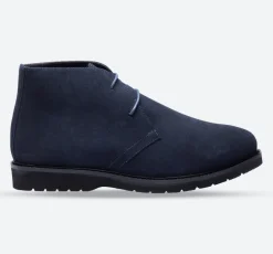 Men's Wide Fit Tredd Well William 22759 Suede Boots - Navy