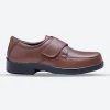 Mens Wide Fit Tredd Well York Velcro Shoes - Tan
