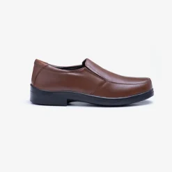 Mens Wide Fit Tredd Well Camelot Slip On Shoes - Tan