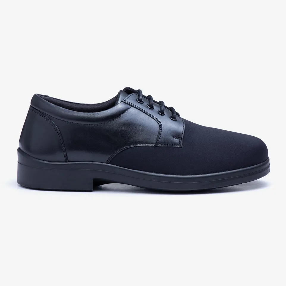 Mens Wide Fit Tredd Well Ryan Lace Up Shoes - Black