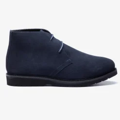 Men's Wide Fit Tredd Well William 22759 Suede Boots - Navy