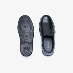 Mens Wide Fit Tredd Well Camelot Slip On Shoes - Black
