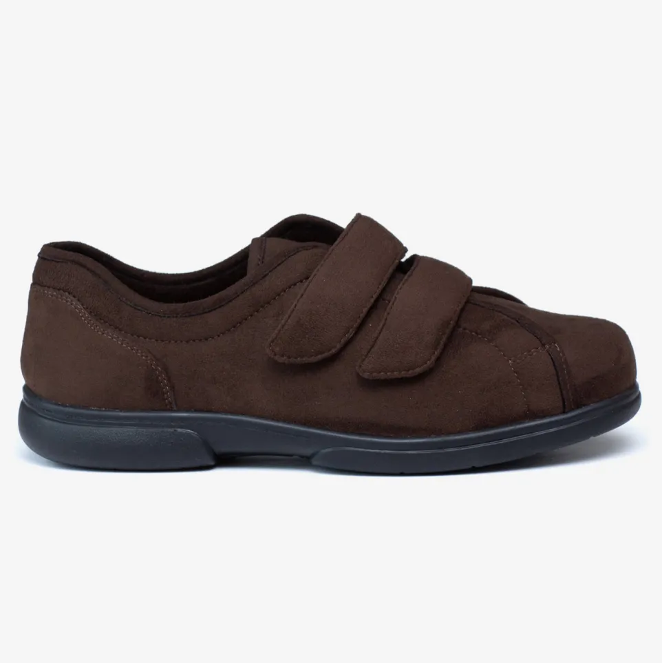 Mens Wide Fit Tredd Well Stanley Velcro Slippers
