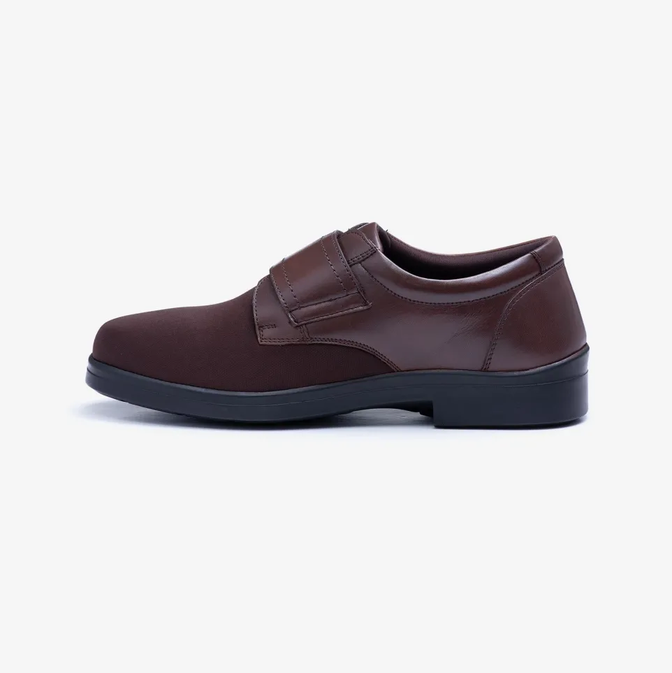 Mens Wide Fit Tredd Well Benjamin Velcro Soft Stretch Shoes
