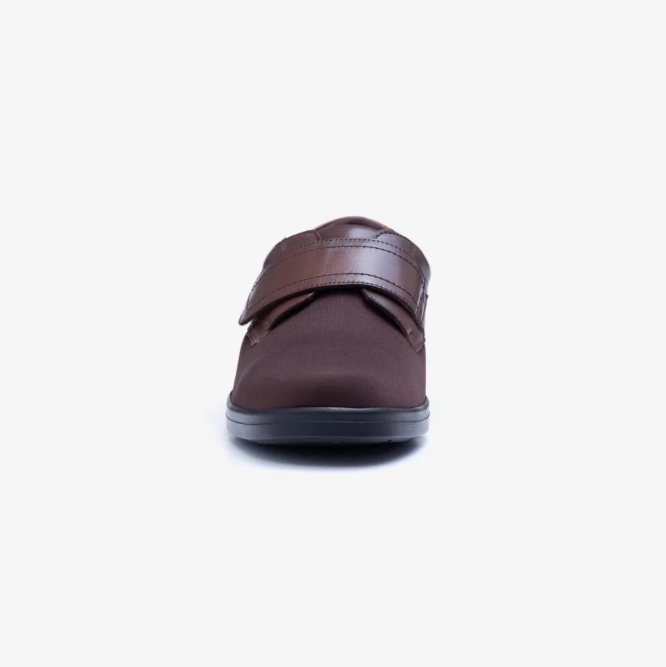 Mens Wide Fit Tredd Well Benjamin Velcro Soft Stretch Shoes