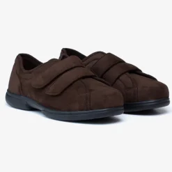 Mens Wide Fit Tredd Well Stanley Velcro Slippers