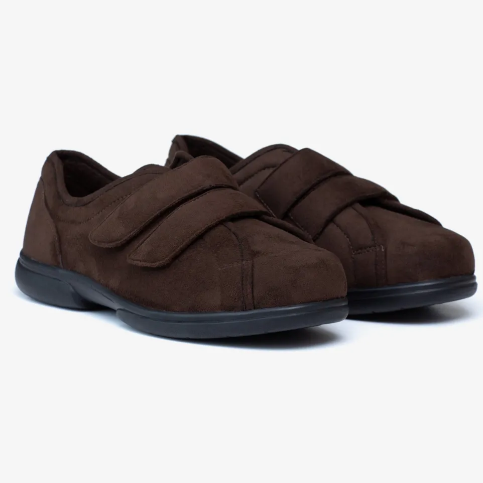 Mens Wide Fit Tredd Well Stanley Velcro Slippers