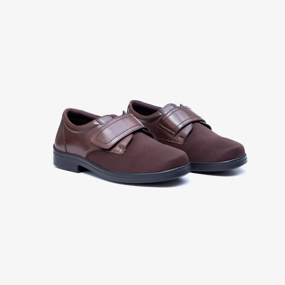 Mens Wide Fit Tredd Well Benjamin Velcro Soft Stretch Shoes