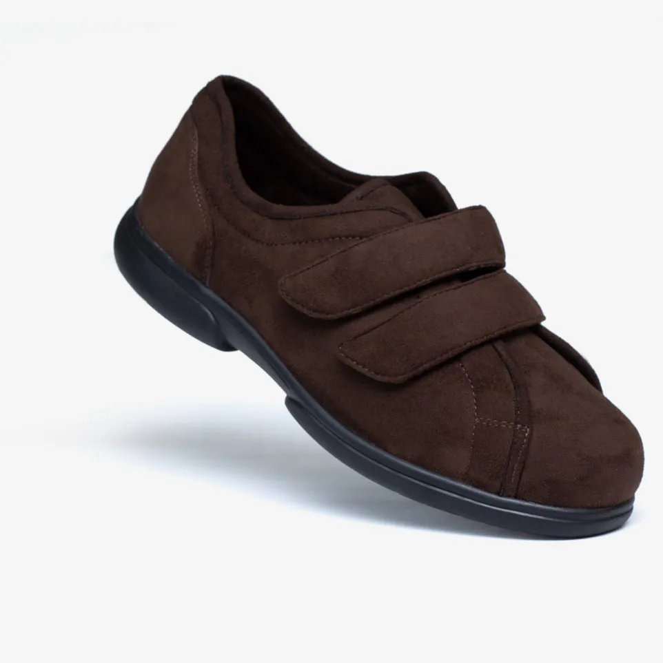 Mens Wide Fit Tredd Well Stanley Velcro Slippers