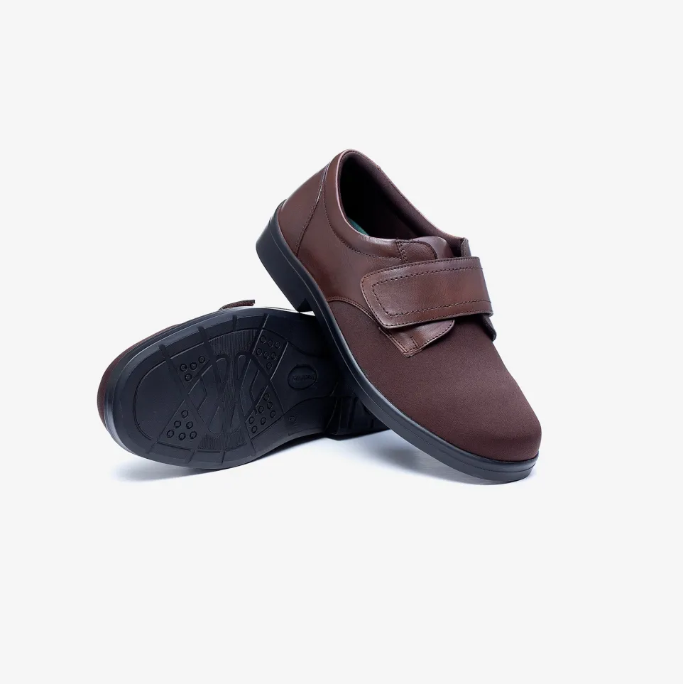 Mens Wide Fit Tredd Well Benjamin Velcro Soft Stretch Shoes