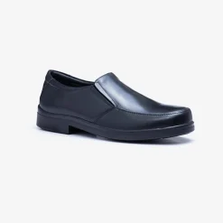 Mens Wide Fit Tredd Well Camelot Slip On Shoes - Black