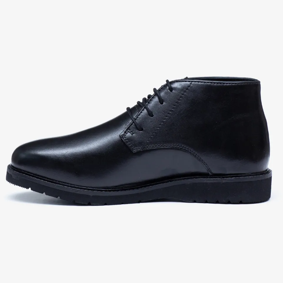 Men's Wide Fit Tredd Well William 22757 Leather Dress Boots - Black