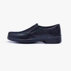 Mens Wide Fit Tredd Well Camelot Slip On Shoes - Black