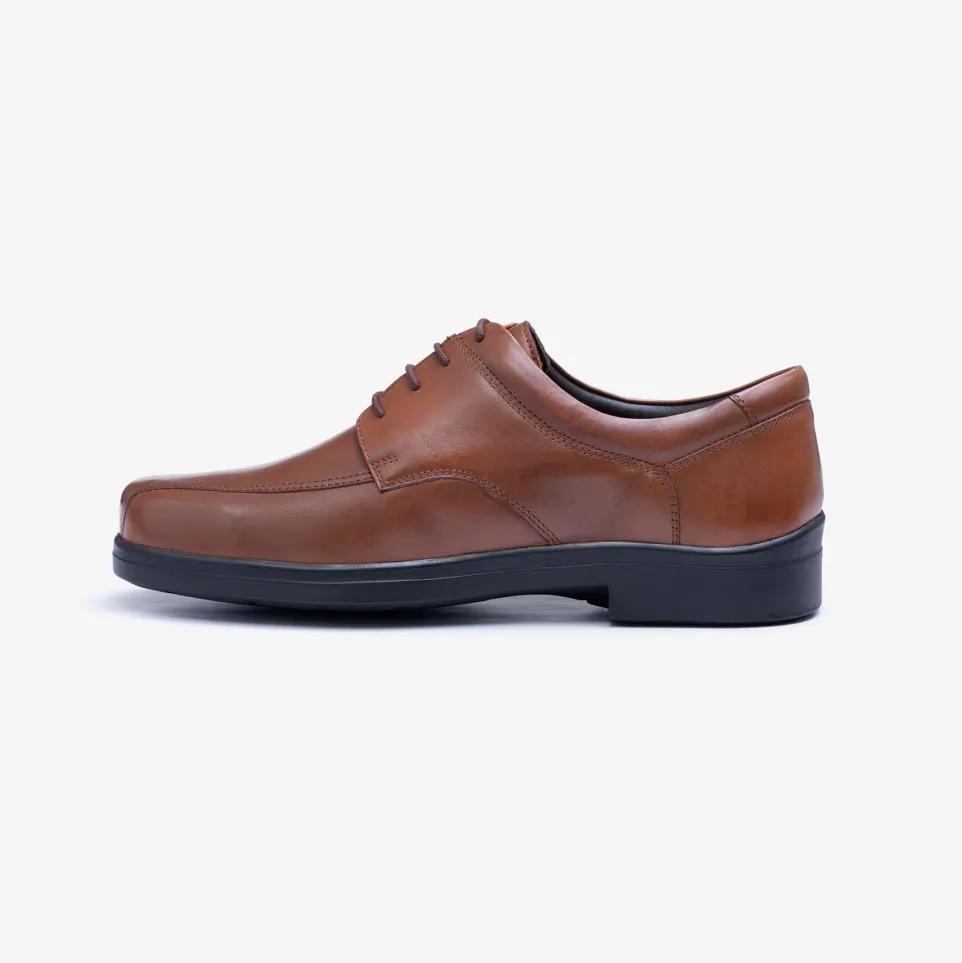 Mens Wide Fit Tredd Well Holmes Lace Shoes - Tan