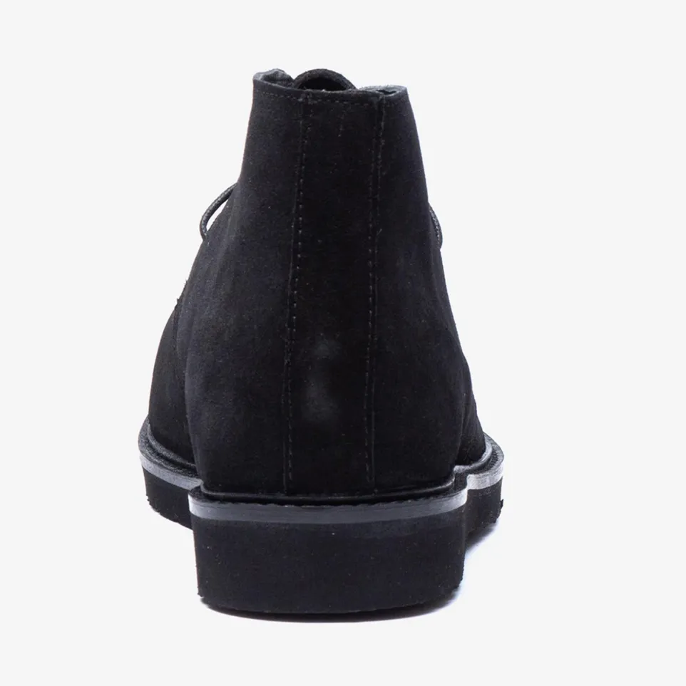 Men's Wide Fit Tredd Well William 22759 Suede Dress Boots - Black