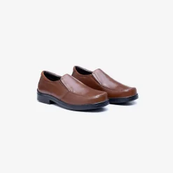Mens Wide Fit Tredd Well Camelot Slip On Shoes - Tan