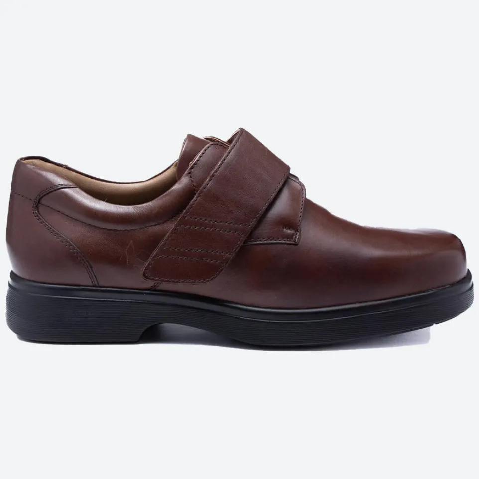 Mens Wide Fit Tredd Well Roger Velcro Shoes