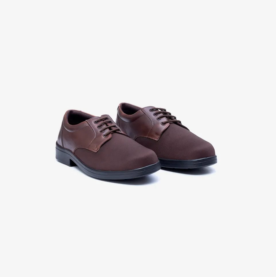 Mens Wide Fit Tredd Well Ryan Lace Up Shoes - Brown