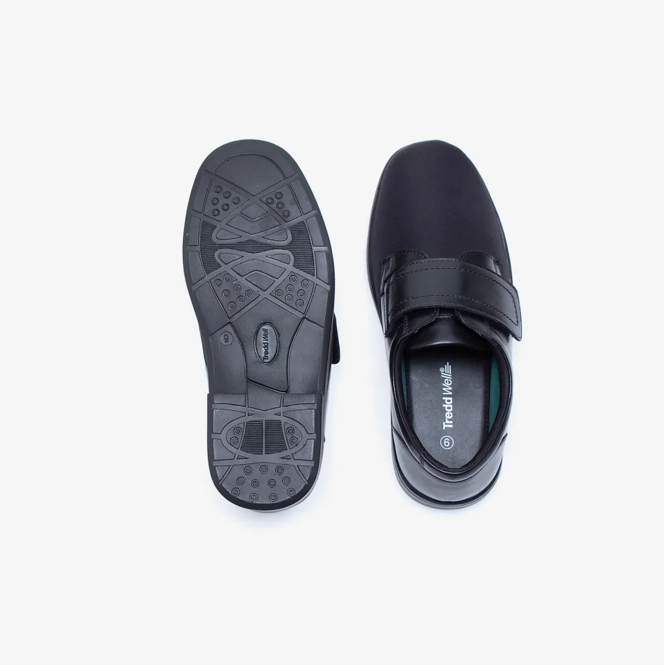 Mens Wide Fit Tredd Well Benjamin Velcro Soft Stretch Shoes