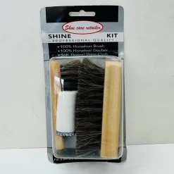 Wide Fit Shoe Shine Brush Kit