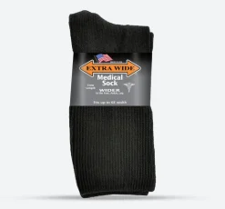 Womens Extra Wide 4850 Medical Crew Socks
