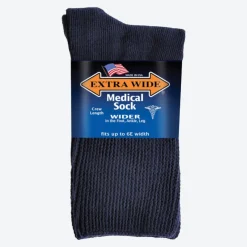 Womens Extra Wide 4850 Medical Crew Socks