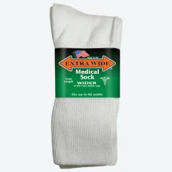 Womens Extra Wide 4850 Medical Crew Socks