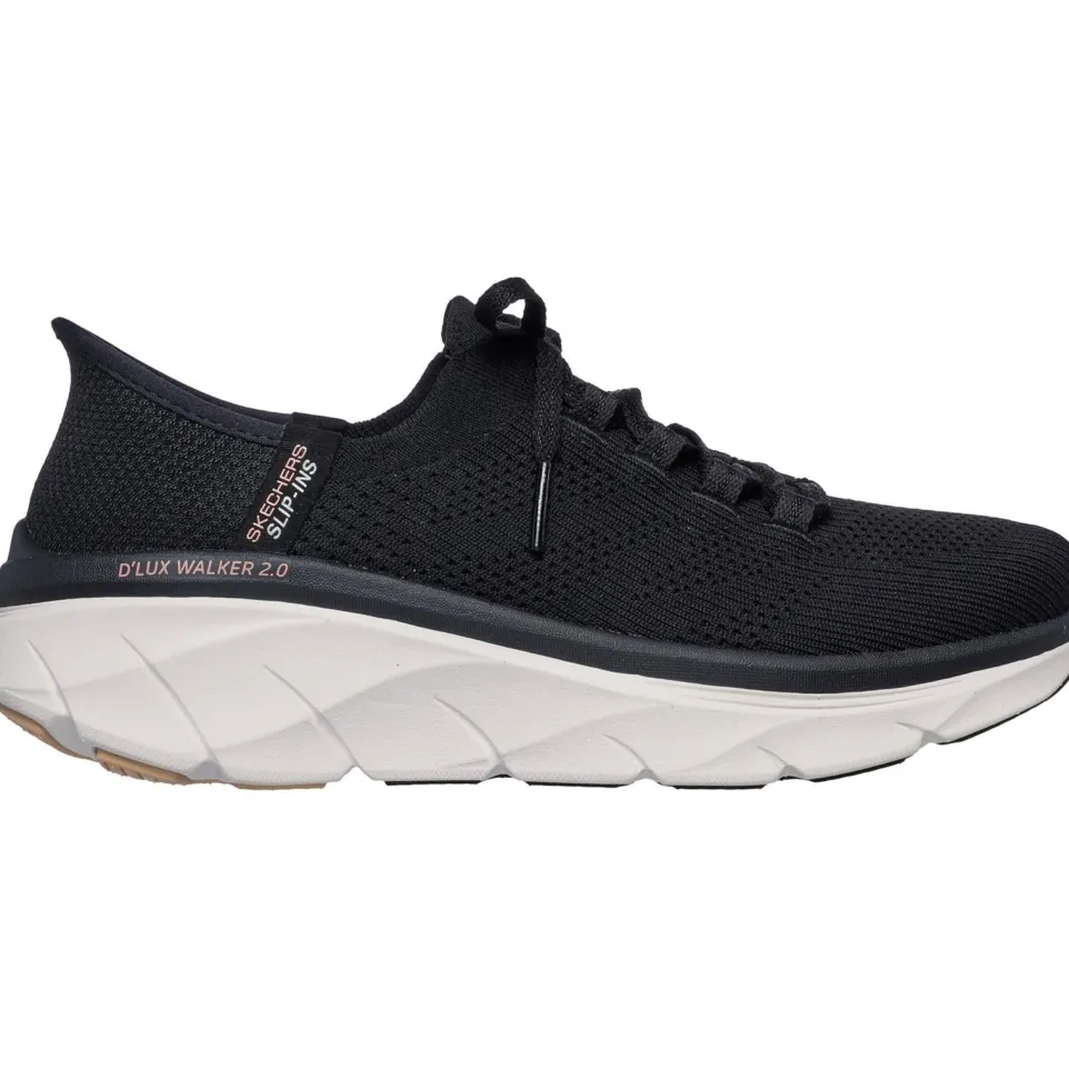 Women's Relaxed Fit Skechers 150105 Slip-ins Dlux Walker 2.0 Polyester Trainers