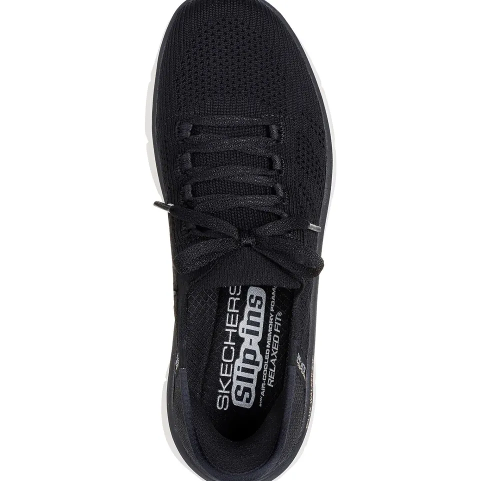 Women's Relaxed Fit Skechers 150105 Slip-ins Dlux Walker 2.0 Polyester Trainers