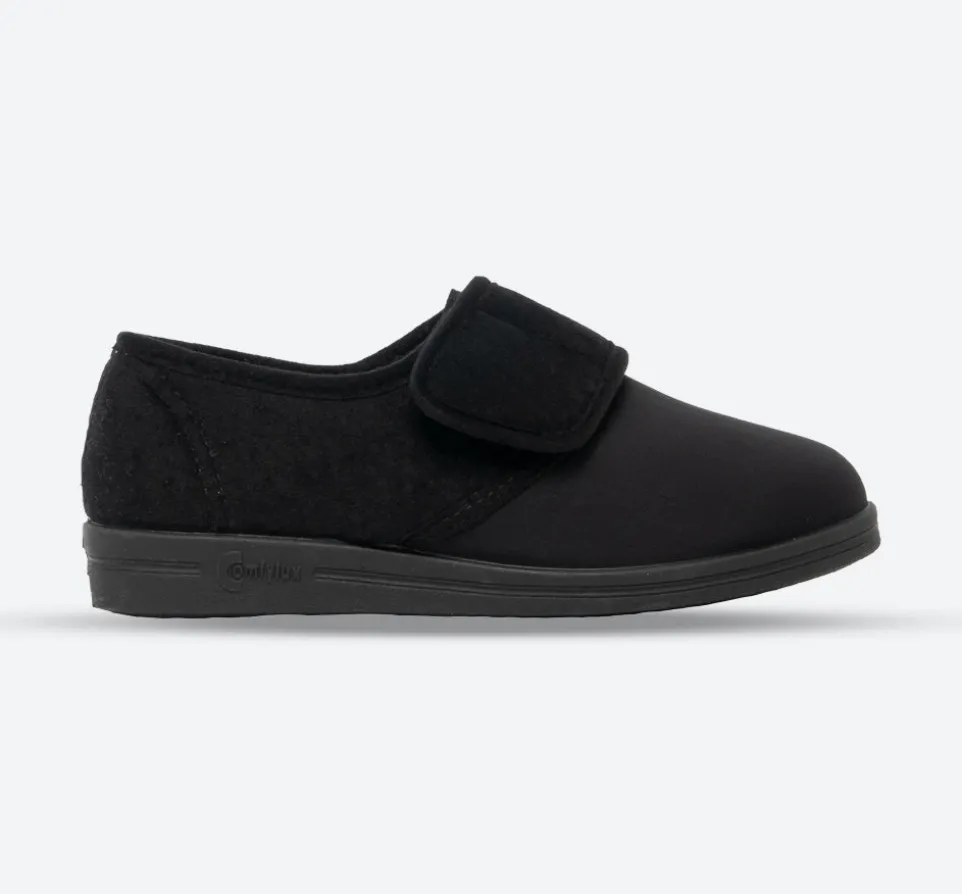 Womens Wide Fit Comfylux Stella Slippers