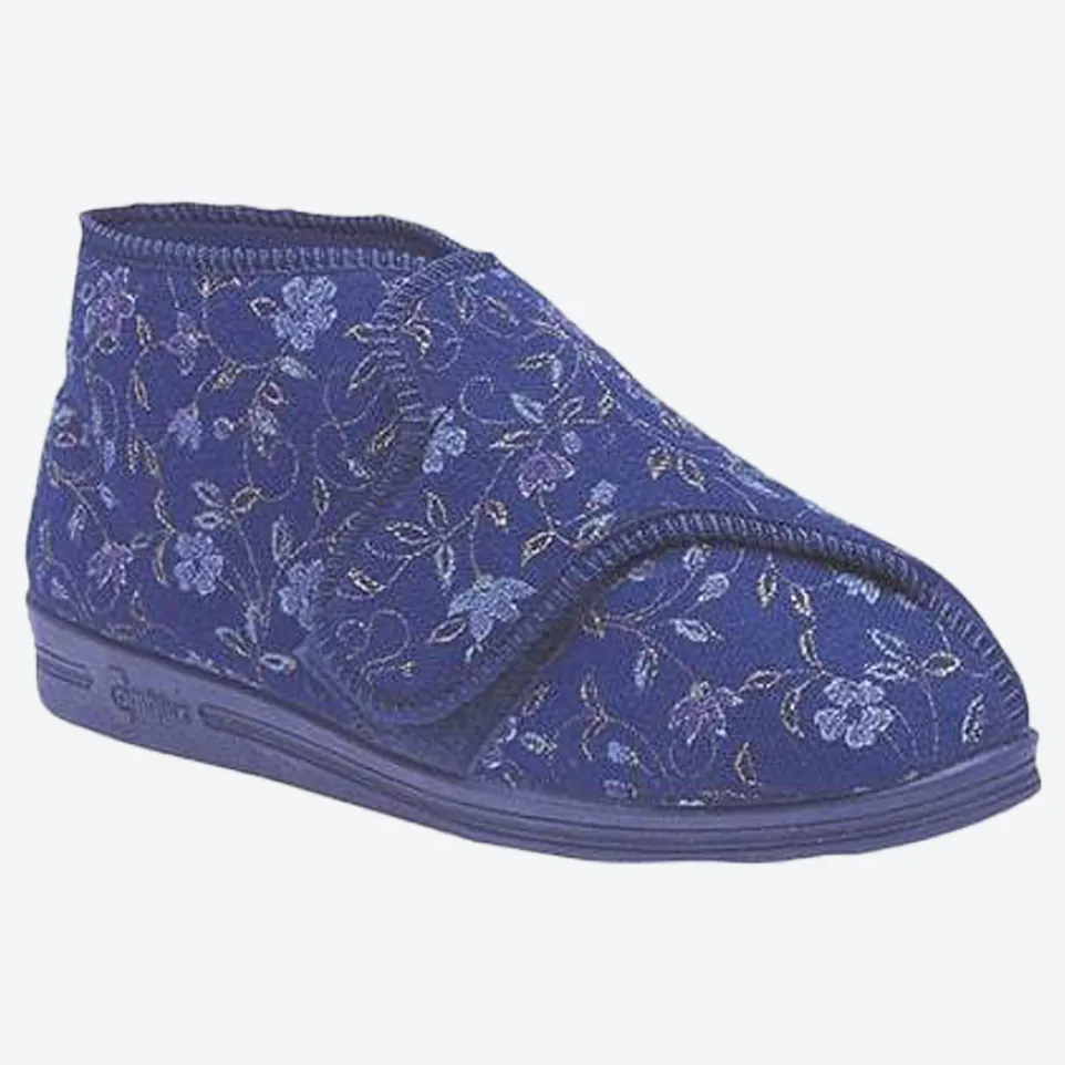 Womens Wide Fit Comfylux Betty Slippers