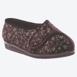Womens Wide Fit Comfylux Helen Slippers