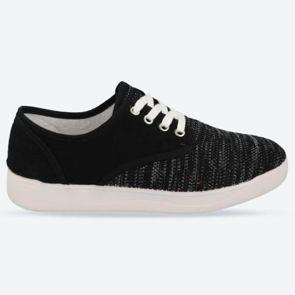 Women's Wide Fit DB Giraffe Canvas Shoes