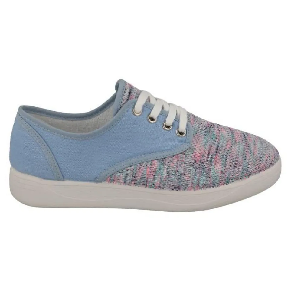 Women's Wide Fit DB Giraffe Canvas Shoes