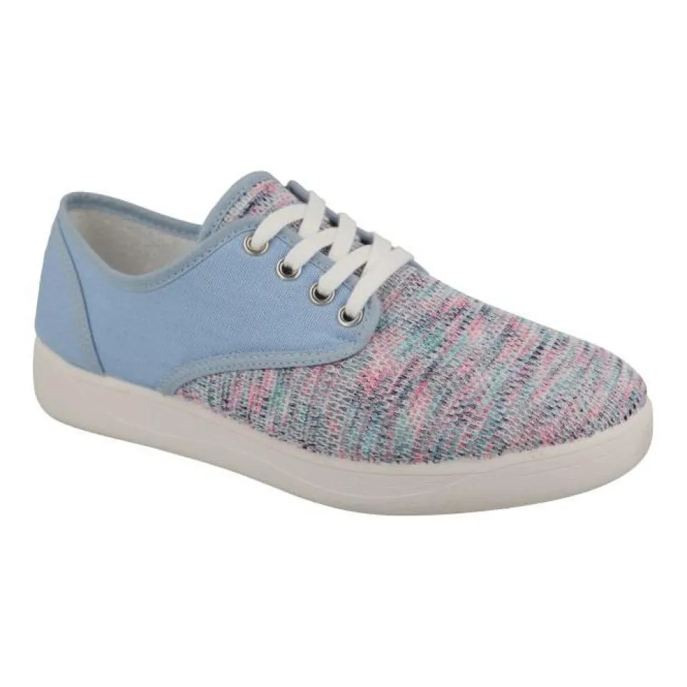 Women's Wide Fit DB Giraffe Canvas Shoes