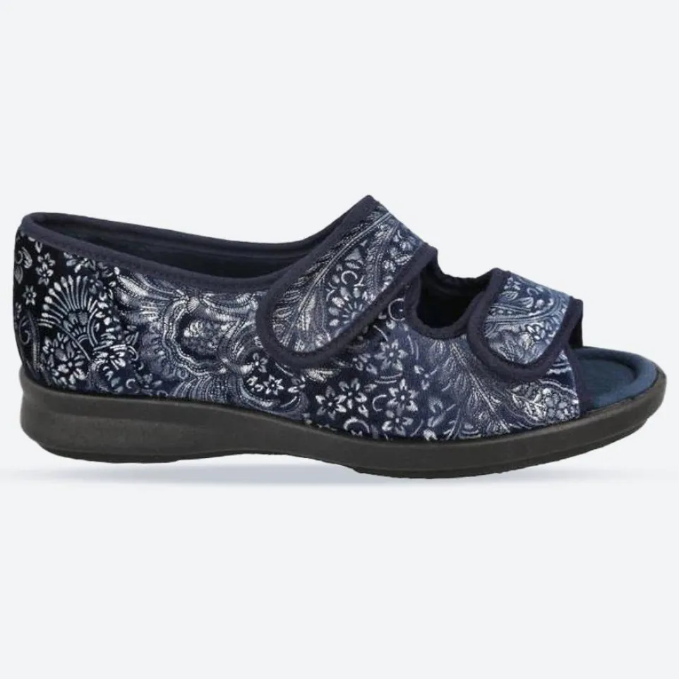Women's Wide Fit DB Hoe Slippers