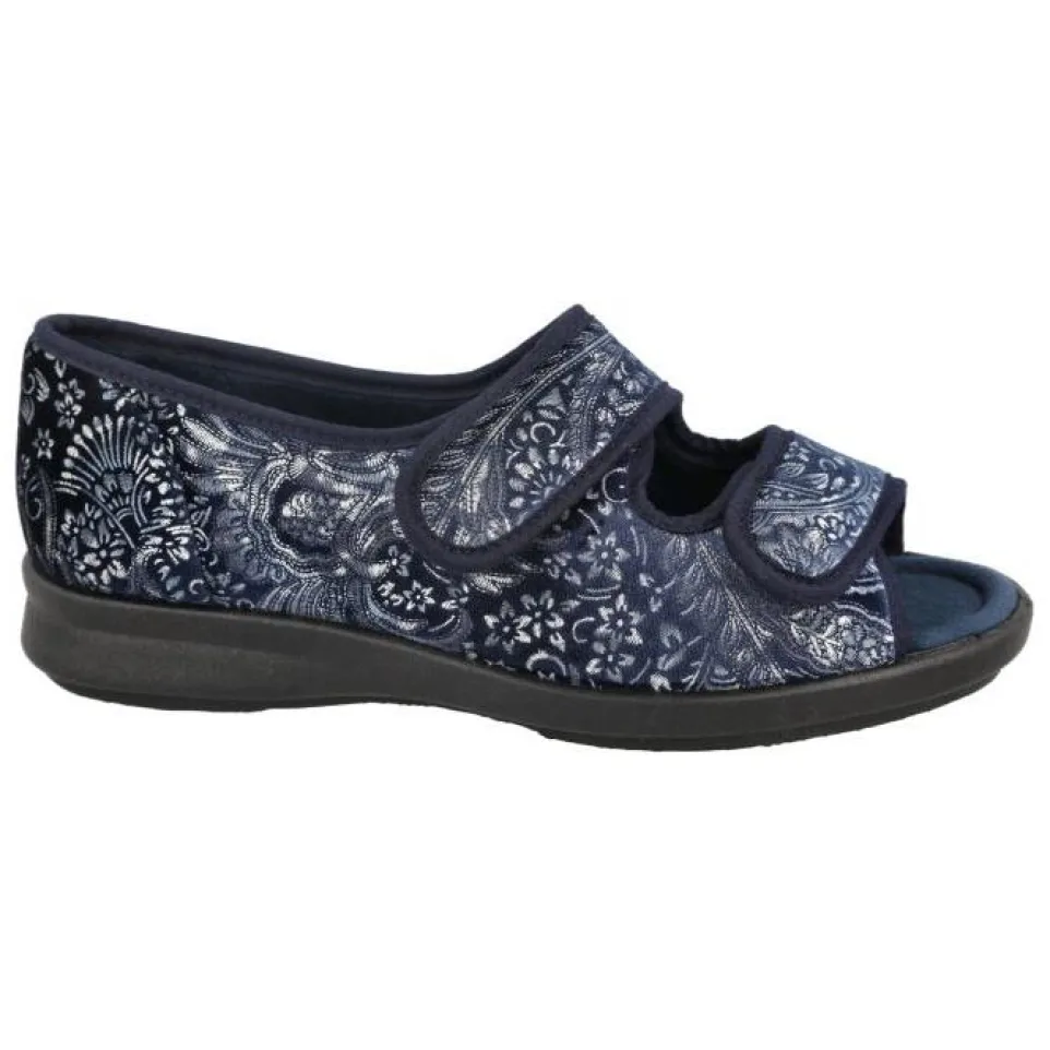 Women's Wide Fit DB Hoe Slippers